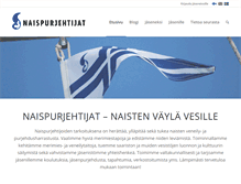 Tablet Screenshot of naispurjehtijat.fi